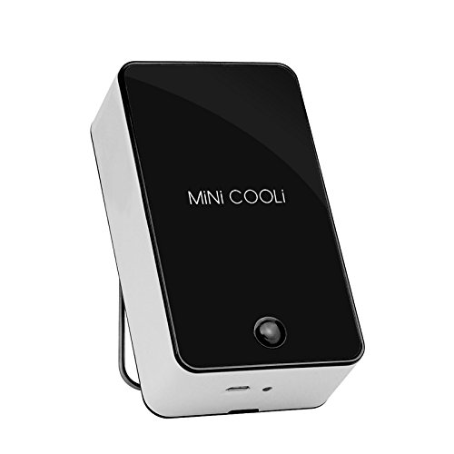 iwish The fifth generation Mini Portable USB Rechargeable Hand Held Air Conditioner Summer Cooler Fan Black - B01EJDDLBS